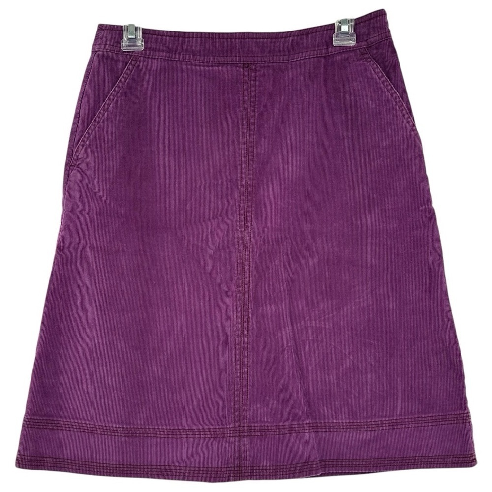 Boden‎ Purple Corduroy A Line Career Business Skirt Size 6